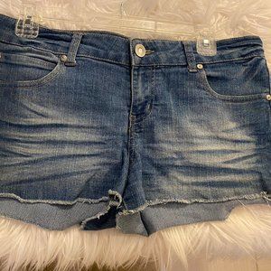 Medium wash Jean Shorts